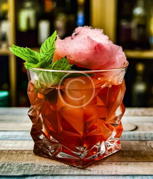 Cotton candy cocktail