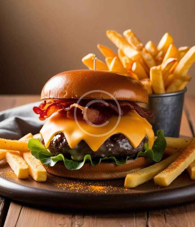 Bacon cheddar burger
