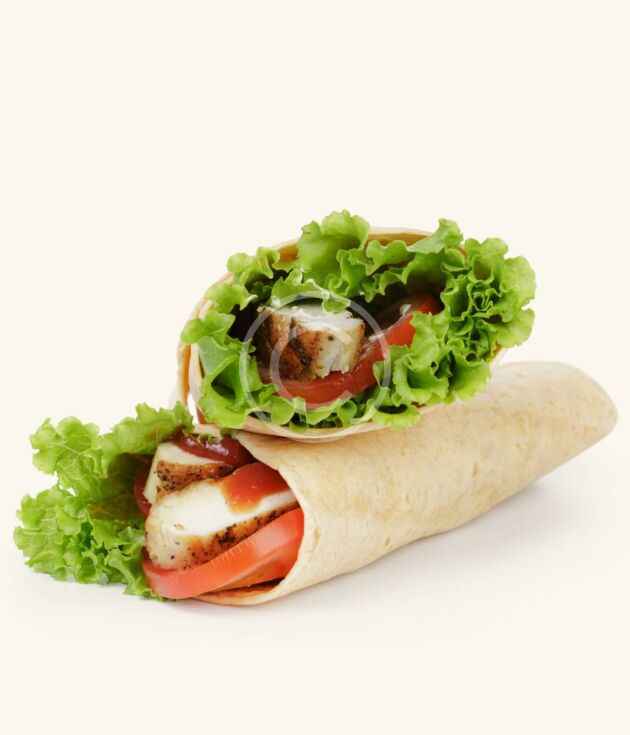 Grilled chicken wrap