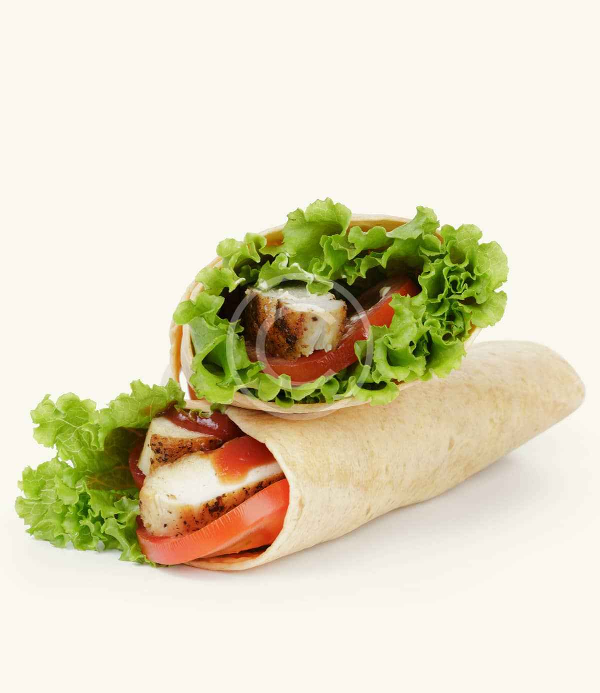 Grilled chicken wrap